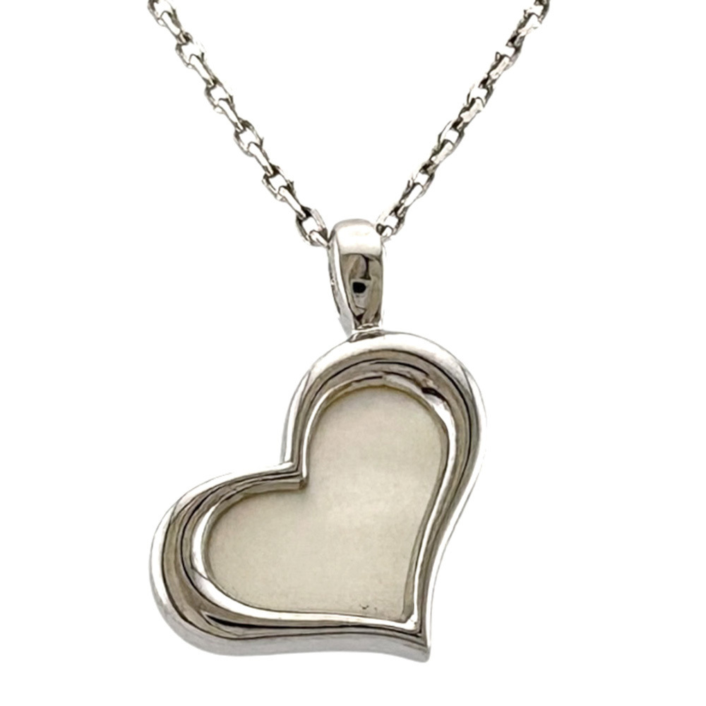 PIAGET 18k Silver Heart Necklace